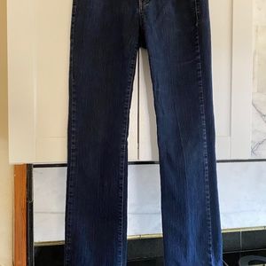 Bandolino Caroline Straight Leg Jeans Women Size 6  Dark Stretch MIDI